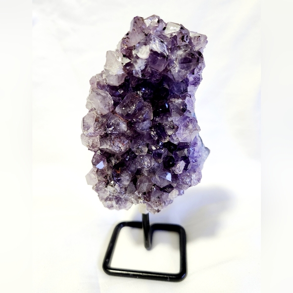Reserved Amethyst on Pin Stand Crystals & Stones Display Boho Home Decor - Picture 7 of 8